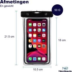 Coques De Téléphone étanches Housses - Coque étanche 2 Pièces Pour Tous Les Téléphones - Coque De Téléphone Transparente - Zwart Et Wit - 21,5 X 10,5 X 1 -Magasin D'Équipement De Plein Air 1200x1198