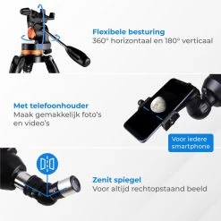 Nuvance - Télescope - Grossissement 375x - Stargazer Adultes / Enfants - Comprend Trépied Et Sac De Transport - Astronomie Et Astronomie - Vision Nocturne -Magasin D'Équipement De Plein Air 1200x1199 4