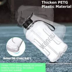 Bouteille D'eau, Bouteille D'eau De Sport 2,2 L Avec Marqueur De Temps De Motivation, Plastique Non Toxique, Bouteille De Boisson étanche Sans BPA, Pour Le Sport, Le Vélo, Le Camping -Magasin D'Équipement De Plein Air 1200x1200 1035