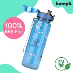 Gourde Pour Enfants Avec Différents Motifs - étanche Et Adaptée Aux Boissons Gazeuses - Gourde Pour Enfants Sans BPA Avec Insert De Fruits - Parfaite Pour L'école, La Maternelle, Le Sport - 500 Ml, Bleu, 500 Ml -Magasin D'Équipement De Plein Air 1200x1200 1037
