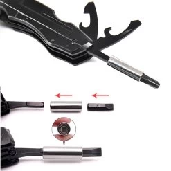 PLAY IT Pocket Knife Multitool 14 En 1 Avec étui De Transport Et Set De 9 Embouts - 11 En 1 Multi Card - Zwart -Magasin D'Équipement De Plein Air 1200x1200 1097