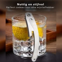 Cheqo® Couteau De Serveur 3 En 1 - Acier Inoxydable - Couteau - Tire-Bouchon - Décapsuleur - Couteau De Poche - 17 Cm - Titre Par Défaut -Magasin D'Équipement De Plein Air 1200x1200 1139