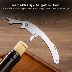 Cheqo® Couteau De Serveur 3 En 1 - Acier Inoxydable - Couteau - Tire-Bouchon - Décapsuleur - Couteau De Poche - 17 Cm - Titre Par Défaut -Magasin D'Équipement De Plein Air 1200x1200 1141