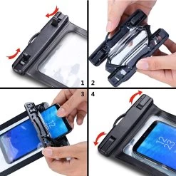 Coque De Téléphone étanche Avec Cordon Et Airbag - Flottant - IPX8 Jusqu'à 30 Mètres étanche - Universel Pour IPhone 12, 13 Pro Max, Samsung S22 Ultra, Samsung S21, A52, A53, A51, OnePlus 9 -Magasin D'Équipement De Plein Air 1200x1200 115