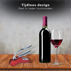 Tire-Bouchon De Luxe Cheqo® Avec Coupe-Capsule - Décapsuleur - Couteau De Serveur - Acier Inoxydable - Avec Boite De Rangement Et Spirale De Rechange - 15cm -Magasin D'Équipement De Plein Air 1200x1200 1169