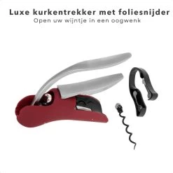 Tire-Bouchon De Luxe Cheqo® Avec Coupe-Capsule - Décapsuleur - Couteau De Serveur - Acier Inoxydable - Avec Boite De Rangement Et Spirale De Rechange - 15cm -Magasin D'Équipement De Plein Air 1200x1200 1171