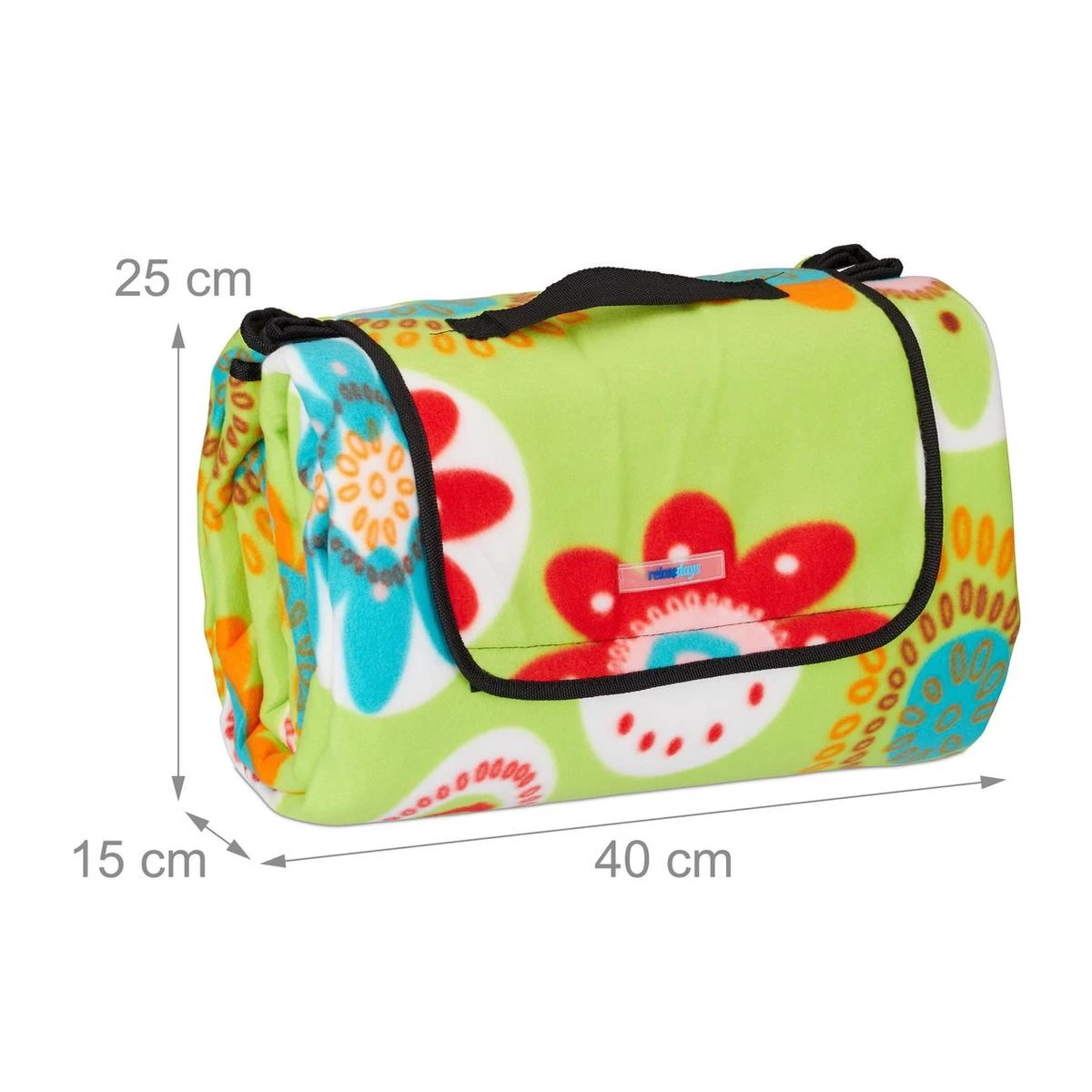 Couverture De Pique-nique Relaxdays - Déperlante - XXL - Tapis D'extérieur - Tapis De Plage - Fleurs 8 Couverture De Pique-nique Relaxdays - Déperlante - XXL - Tapis D'extérieur - Tapis De Plage - Fleurs – Image 6