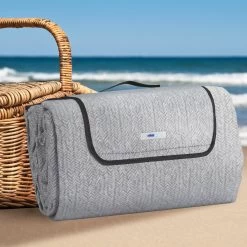 Couverture De Pique-nique Relaxdays - 200 X 300 Cm - Couverture De Pique-nique - Isolée - Arêtes De Poisson - Gris -Magasin D'Équipement De Plein Air 1200x1200 1360