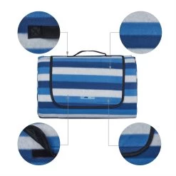 Couverture De Pique-nique Relaxdays 200x300 - Rayée - Bleu - Hydrofuge - Couverture De Pique-nique Xxl -Magasin D'Équipement De Plein Air 1200x1200 1373