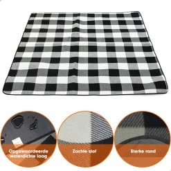 Tapis De Pique-nique XXL Lounge Park - Imperméable - 200 X 200 Cm - Support En Cuir - Tapis D'extérieur -Magasin D'Équipement De Plein Air 1200x1200 1381