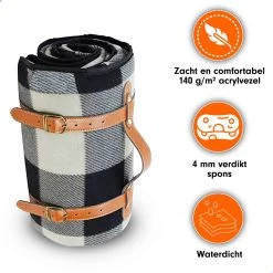 Tapis De Pique-nique XXL Lounge Park - Imperméable - 200 X 200 Cm - Support En Cuir - Tapis D'extérieur -Magasin D'Équipement De Plein Air 1200x1200 1385