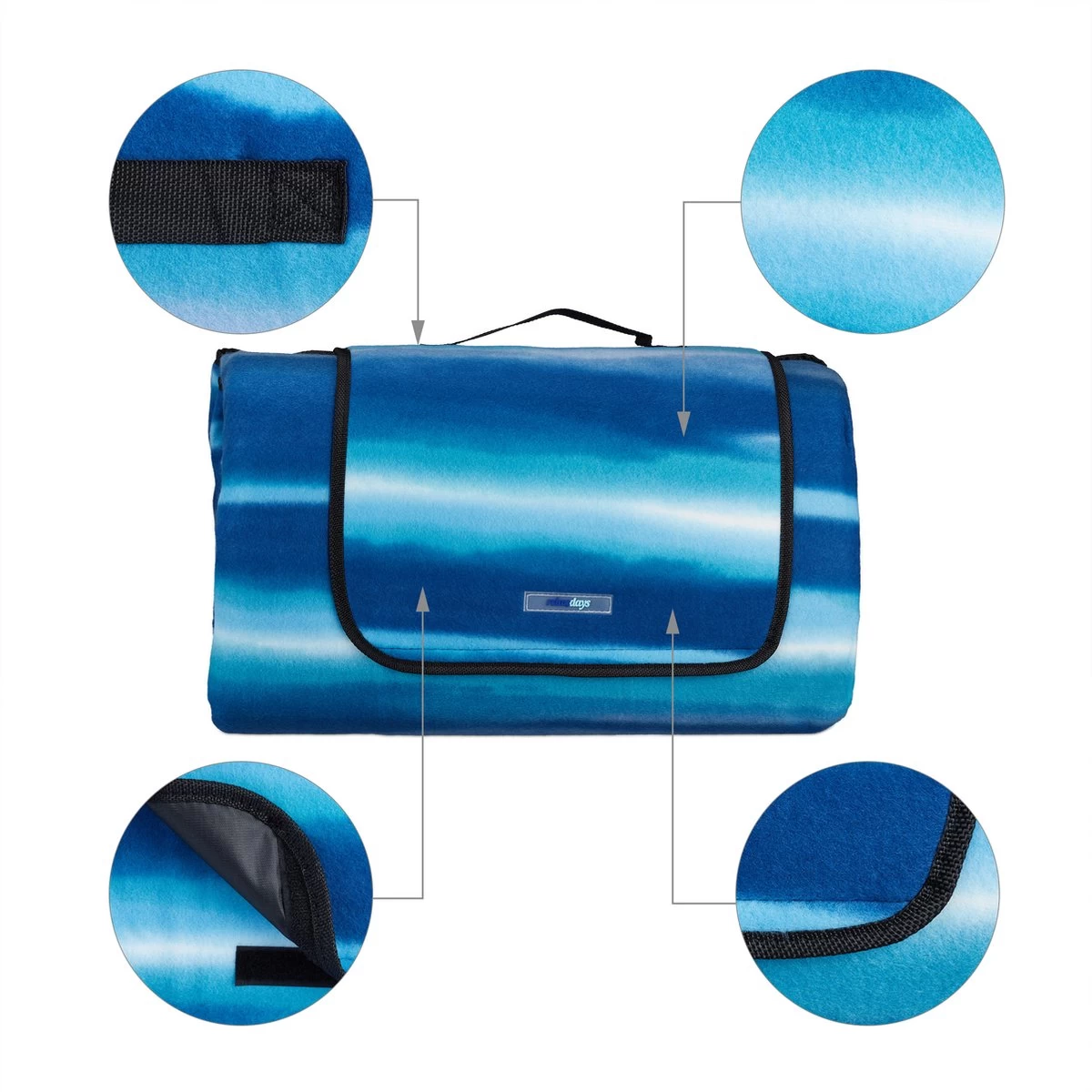 Couverture De Pique-nique Relaxdays 300x200 - Imperméable - Couverture De Pique-nique Xl - Couverture De Parc - Couverture D'extérieur 8 Couverture De Pique-nique Relaxdays 300x200 - Imperméable - Couverture De Pique-nique Xl - Couverture De Parc - Couverture D'extérieur – Image 6