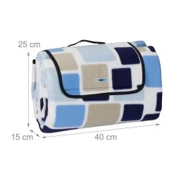 Relaxdays Couverture De Pique-nique - Hydrofuge - Couverture De Pique-nique - Tapis D'extérieur - Bleu - XXL -Magasin D'Équipement De Plein Air 1200x1200 1509