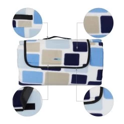 Relaxdays Couverture De Pique-nique - Hydrofuge - Couverture De Pique-nique - Tapis D'extérieur - Bleu - XXL -Magasin D'Équipement De Plein Air 1200x1200 1511