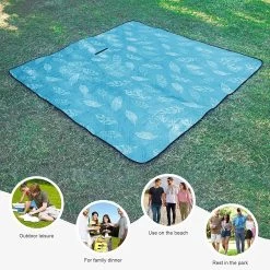 Couverture De Pique-nique, Imperméable, Lavable, Serviette De Plage, Sans Sable, XXL, Couverture De Camping, Tapis De Plage, Isolée, Avec Fond Imperméable -Magasin D'Équipement De Plein Air 1200x1200 1526