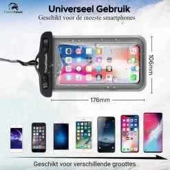 Travelhawk Étuis étanches Pour Housses De Téléphone - Set De 2 Pièces Drybag - Étui Pour Téléphone Sous-marin - Pochette étanche Pour Téléphone - Convient à Tous Les Smartphones - Également Pour Passeport Et Cartes De Débit - Zwart 17 Travelhawk Étuis étanches Pour Housses De Téléphone - Set De 2 Pièces Drybag - Étui Pour Téléphone Sous-marin - Pochette étanche Pour Téléphone - Convient à Tous Les Smartphones - Également Pour Passeport Et Cartes De Débit - Zwart -Magasin D'Équipement De Plein Air 1200x1200 156