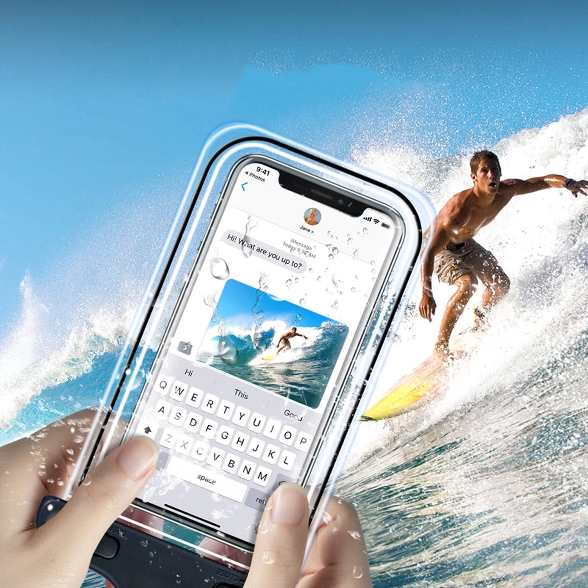 Travelhawk Étuis étanches Pour Housses De Téléphone - Set De 2 Pièces Drybag - Étui Pour Téléphone Sous-marin - Pochette étanche Pour Téléphone - Convient à Tous Les Smartphones - Également Pour Passeport Et Cartes De Débit - Zwart 10 Travelhawk Étuis étanches Pour Housses De Téléphone - Set De 2 Pièces Drybag - Étui Pour Téléphone Sous-marin - Pochette étanche Pour Téléphone - Convient à Tous Les Smartphones - Également Pour Passeport Et Cartes De Débit - Zwart – Image 8