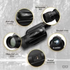 Monoculaire De Luxe - 13x50 - Jumelles D'observation Des Oiseaux - Convient Aux Ornithologues Amateurs - Adultes - Jumelles - Monoculaire - Avec Vision Nocturne - Vision Nocturne -Magasin D'Équipement De Plein Air 1200x1200 224