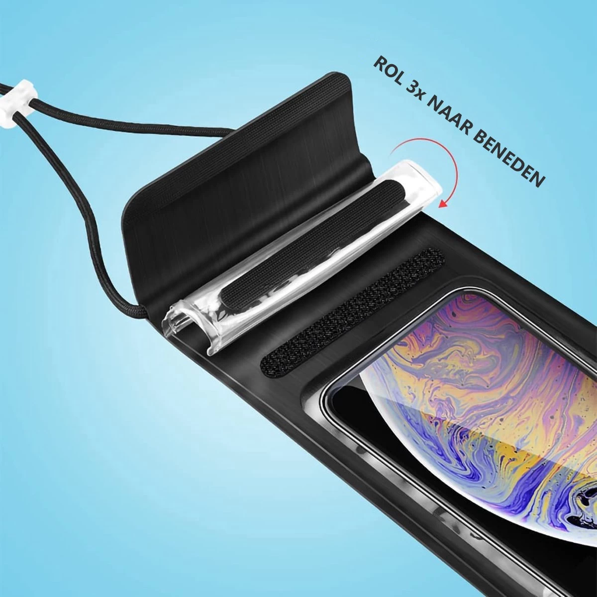 HikeMeister IPX 8 Etui étanche Pour Téléphone Zwart - Etui Sous-marin Avec Cordon - Convient à Tous Les Smartphones - Également Pour Passeport Et Cartes Bancaires - Poche étanche Pour Téléphone - Sacs étanches 5 HikeMeister IPX 8 Etui étanche Pour Téléphone Zwart - Etui Sous-marin Avec Cordon - Convient à Tous Les Smartphones - Également Pour Passeport Et Cartes Bancaires - Poche étanche Pour Téléphone - Sacs étanches – Image 3