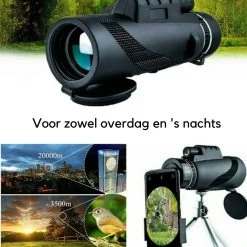 Vitafa® Monoculaire Avec Trépied - Jumelles Monoculaires - Compactes - Télescope - Jumelles Pour Enfants - Jumelles Avec Vision Nocturne -Magasin D'Équipement De Plein Air 1200x1200 262