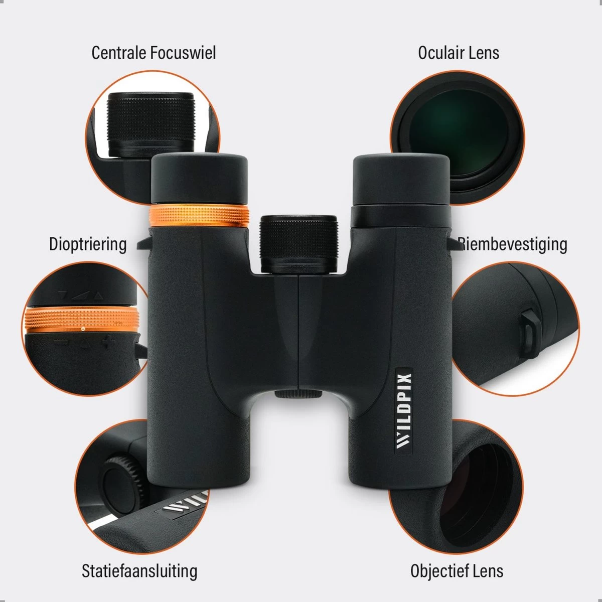 Série Wildpix HD étanche Et Remplie De Gaz - Jumelles En Magnésium 10X25 Pour Adultes - BAK4 Avec Revêtement FMC Et Phase Et Verre ED - Pour L'observation Des Oiseaux, La Faune Et Plein Air 7 Série Wildpix HD étanche Et Remplie De Gaz - Jumelles En Magnésium 10X25 Pour Adultes - BAK4 Avec Revêtement FMC Et Phase Et Verre ED - Pour L'observation Des Oiseaux, La Faune Et Plein Air – Image 5