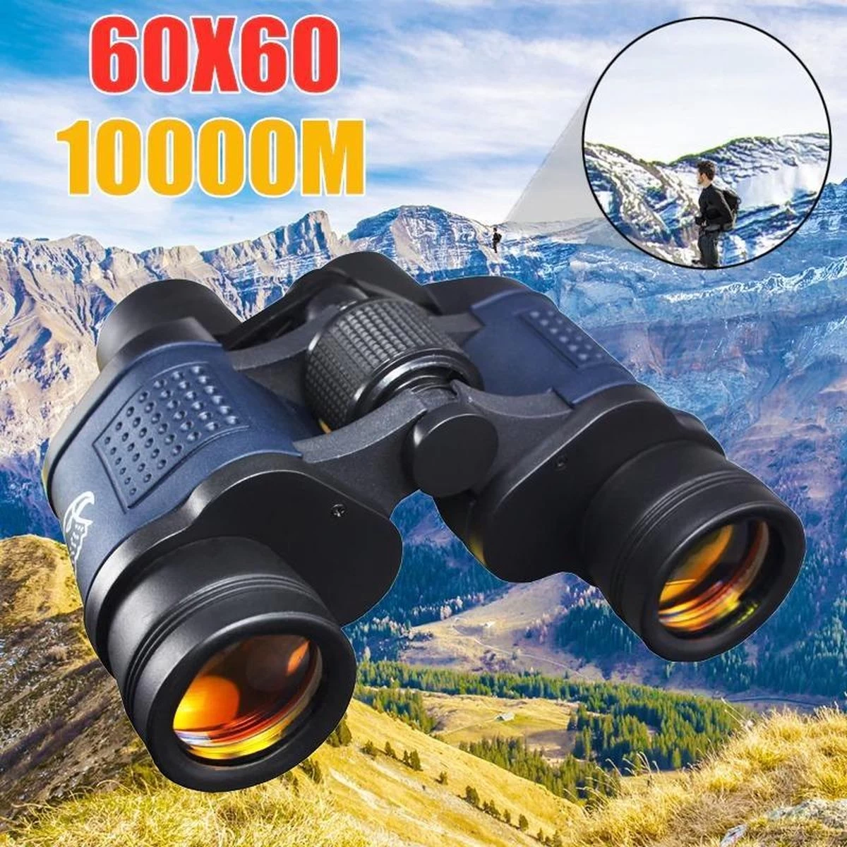 DrPhone HDX - Premium 60X60 Zoom HD 2000T - BAK4 - Zoom 10x - Grand Angle - Jumelles - Télescope Optique + Sac De Rangement - Zwart 18 DrPhone HDX - Premium 60X60 Zoom HD 2000T - BAK4 - Zoom 10x - Grand Angle - Jumelles - Télescope Optique + Sac De Rangement - Zwart – Image 16