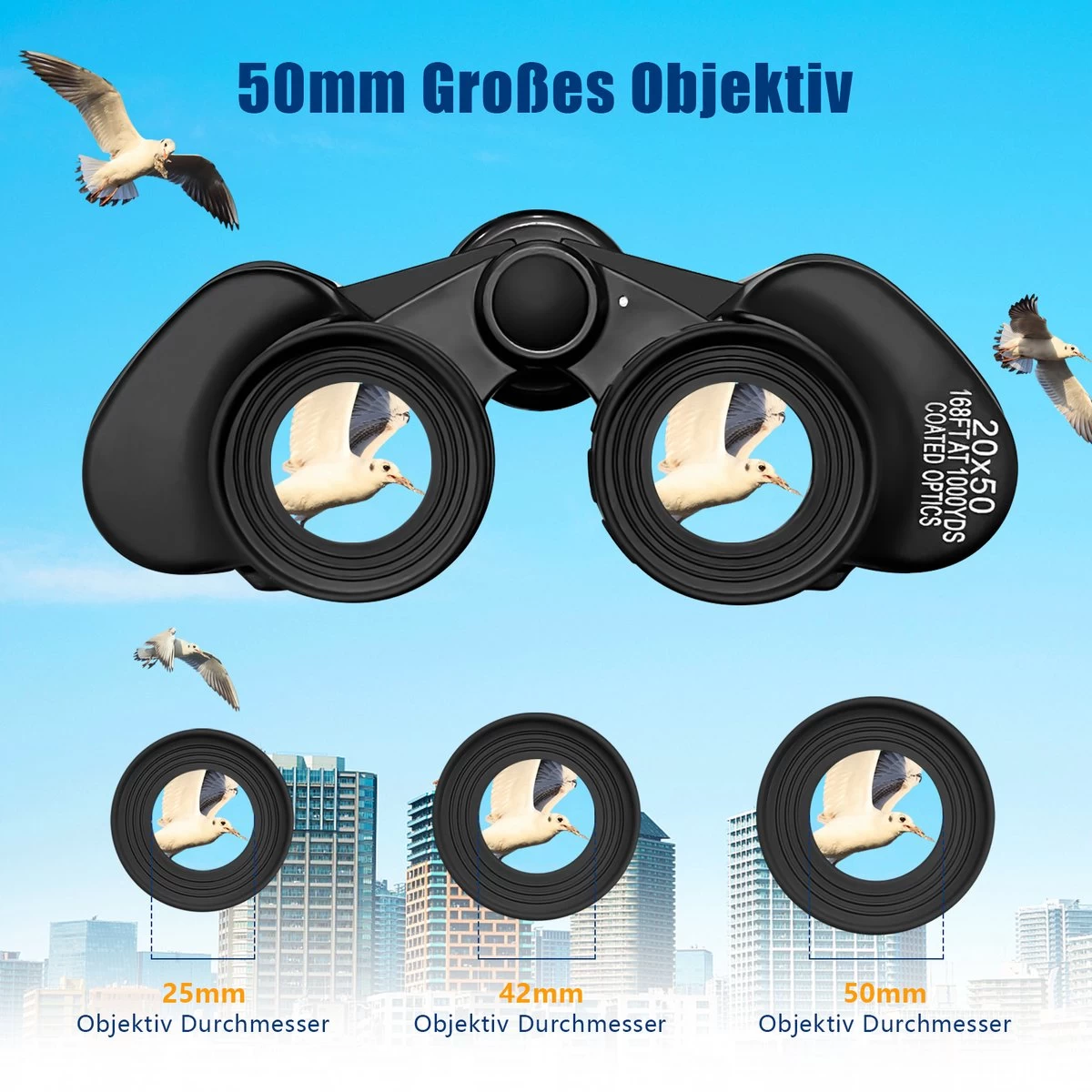 Jumelles Blazelife 12x50 - Vision Nocturne - Résistantes à L'eau - Set Compact Avec Adaptateur Pour Smartphone, étui De Transport, Chiffon Miroir 9 Jumelles Blazelife 12x50 - Vision Nocturne - Résistantes à L'eau - Set Compact Avec Adaptateur Pour Smartphone, étui De Transport, Chiffon Miroir – Image 7