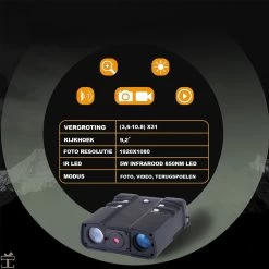 Jumelles Happyment® Night PRO - Vision Nocturne 1080P HD - Caméra D'imagerie Thermique - Vision Nocturne - Visionneuse Infrarouge - Vision Nocturne - 500 Mètres -Magasin D'Équipement De Plein Air 1200x1200 414