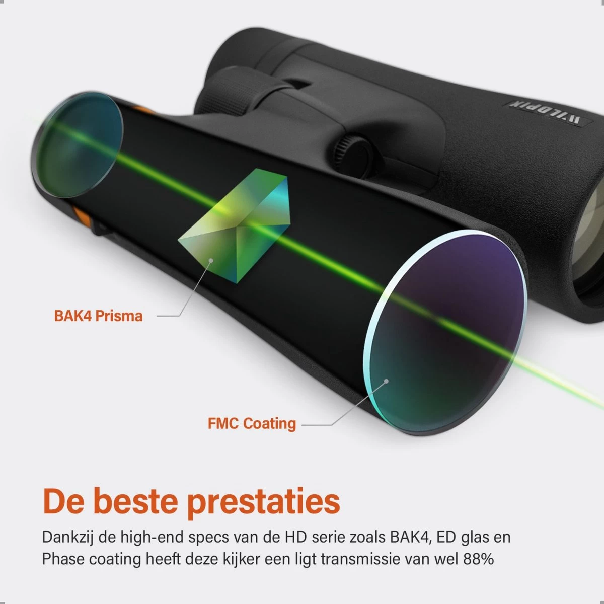 Série Wildpix HD étanche Et Remplie De Gaz - Jumelles En Magnésium 10X50 Pour Adultes - BAK4 Avec Revêtement FMC Et Phase Et Verre ED - Pour L'observation Des Oiseaux, La Faune Et Plein Air 12 Série Wildpix HD étanche Et Remplie De Gaz - Jumelles En Magnésium 10X50 Pour Adultes - BAK4 Avec Revêtement FMC Et Phase Et Verre ED - Pour L'observation Des Oiseaux, La Faune Et Plein Air – Image 10