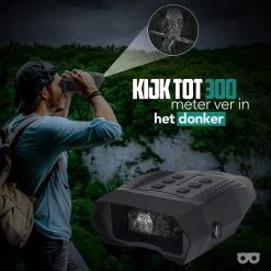 Zoomble® Night Vision PRO Avec Appareil Photo Numérique - Capteur CMOS Infrarouge - Carte SD 32 Go Incluse - 1080P HD - Vision Nocturne - Infrarouge - Jumelles Avec Vision Nocturne - 400M -Magasin D'Équipement De Plein Air 1200x1200 459