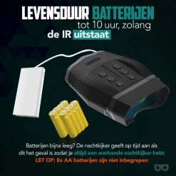 Zoomble® Night Vision PRO Avec Appareil Photo Numérique - Capteur CMOS Infrarouge - Carte SD 32 Go Incluse - 1080P HD - Vision Nocturne - Infrarouge - Jumelles Avec Vision Nocturne - 400M -Magasin D'Équipement De Plein Air 1200x1200 462