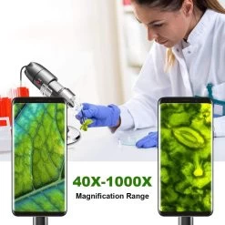 Cadeau FÊTE DES PÈRES - Cadeaux Papa - Caméra Microscope USB 40X à 1000X - Microscope Numérique Avec Support En Métal Et Étui De Transport Compatible Avec Android Windows 7 8 10 Linux Mac, Microscoo Portable -Magasin D'Équipement De Plein Air 1200x1200 554