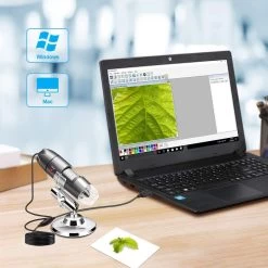 Cadeau FÊTE DES PÈRES - Cadeaux Papa - Caméra Microscope USB 40X à 1000X - Microscope Numérique Avec Support En Métal Et Étui De Transport Compatible Avec Android Windows 7 8 10 Linux Mac, Microscoo Portable -Magasin D'Équipement De Plein Air 1200x1200 555
