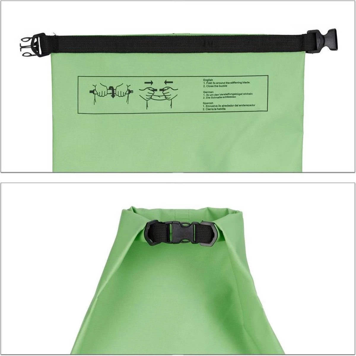 Nixnix Waterproof Bag - Dry Bag - 10L - Vert - Ocean Pack - Dry Sack - Survie Plein Air Backpack - Sacs Secs - Boat Bag - Sailing Bag 7 Nixnix Waterproof Bag - Dry Bag - 10L - Vert - Ocean Pack - Dry Sack - Survie Plein Air Backpack - Sacs Secs - Boat Bag - Sailing Bag – Image 5