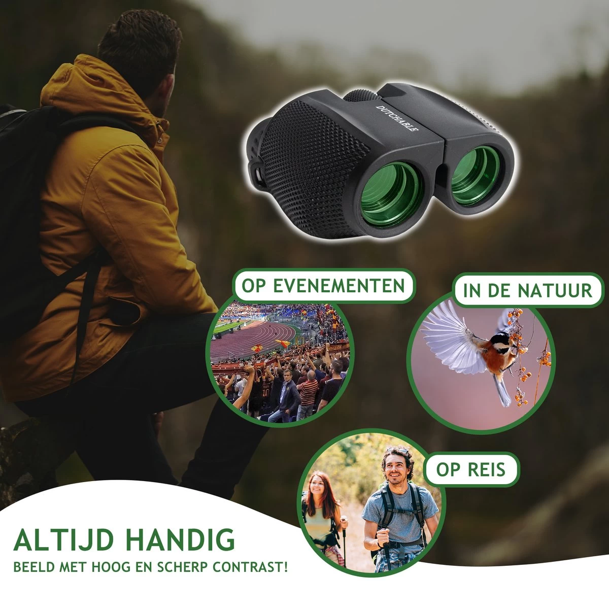 Jumelles Hollandaises - BAK4 - 10x25 - Étanches - Entièrement Multicouches - Jumelles - Avec Tour De Cou, étui De Transport Et Chiffon - Observation D' Vogels , Chasse, Théâtre Et événements - Pour Adultes Et Enfants 9 Jumelles Hollandaises - BAK4 - 10x25 - Étanches - Entièrement Multicouches - Jumelles - Avec Tour De Cou, étui De Transport Et Chiffon - Observation D' Vogels , Chasse, Théâtre Et événements - Pour Adultes Et Enfants – Image 7