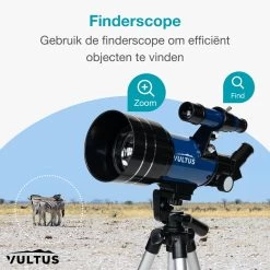 Télescope Vultus - Grossissement 150x - Stargazer Pour Enfants/ Débutants Et Adultes - Comprend Trépied Et Sac De Transport - Vultus 30070 - Blauw 12 Télescope Vultus - Grossissement 150x - Stargazer Pour Enfants/ Débutants Et Adultes - Comprend Trépied Et Sac De Transport - Vultus 30070 - Blauw -Magasin D'Équipement De Plein Air 1200x1200 597