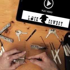 Set De Crochetage Professionnel 20 Pièces Avec Cadenas Transparent | Lockpick Set Avec Cadenas D'entraînement De La Taille D'une Carte De Crédit Et Instructions Pour Débutants Et Professionnels | Gadgets Pour Hommes Par LockCowboy -Magasin D'Équipement De Plein Air 1200x1200 662