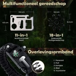 WILDGEAR® Survie Kit XL – 35 Piece Survie Set – Survie Knife – Survie Bracelet – Survie Kit Plein Air – Survie Tool – Survie Kit Combat – Survie Kit Enfants – Survie Kit Bushcraft – Survie Gear – Bushcraft Knife – Survie -Magasin D'Équipement De Plein Air 1200x1200 669