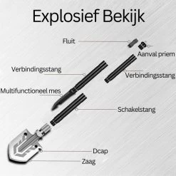 Pelle De Survie - Set Complet De Pelle Multifonctionnelle - Équipement De Haute Qualité - Avec Pochette De Rangement - Avec Scie à Corde - Avec Hauban 8 Pelle De Survie - Set Complet De Pelle Multifonctionnelle - Équipement De Haute Qualité - Avec Pochette De Rangement - Avec Scie à Corde - Avec Hauban -Magasin D'Équipement De Plein Air 1200x1200 679