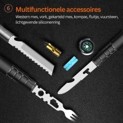 Pelle De Survie Wildgameplus - Set De Survie Avec Boîte à Outils - Outil De Survie Et Trucs - Tournevis - Lame De Scie - Set Complet -Magasin D'Équipement De Plein Air 1200x1200 690