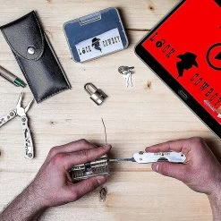 LockCowboy Kit De Crochetage 7 En 1, Avec Cadenas D'entraînement Transparents 2 En 1 Du Guide Bonus LockCowboy Pour Débutants Et Professionnels -Magasin D'Équipement De Plein Air 1200x1200 702