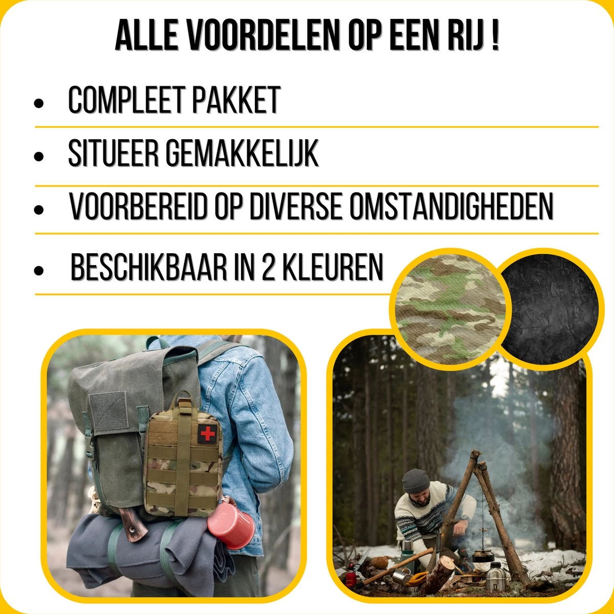 Kit De Survie - Kit D'urgence - Ensemble Plein Air - Équipement Tactique - Couteau De Survie - Bracelet - Boussole - 19 Pièces - Zwart 10 Kit De Survie - Kit D'urgence - Ensemble Plein Air - Équipement Tactique - Couteau De Survie - Bracelet - Boussole - 19 Pièces - Zwart – Image 8