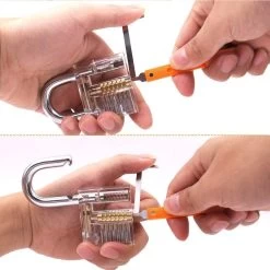 Ensemble De Crochetage - Ensemble Complet - Y Compris 3 Serrures Transparentes Et étui De Rangement - 30 Pièces - Zwart -Magasin D'Équipement De Plein Air 1200x1200 724