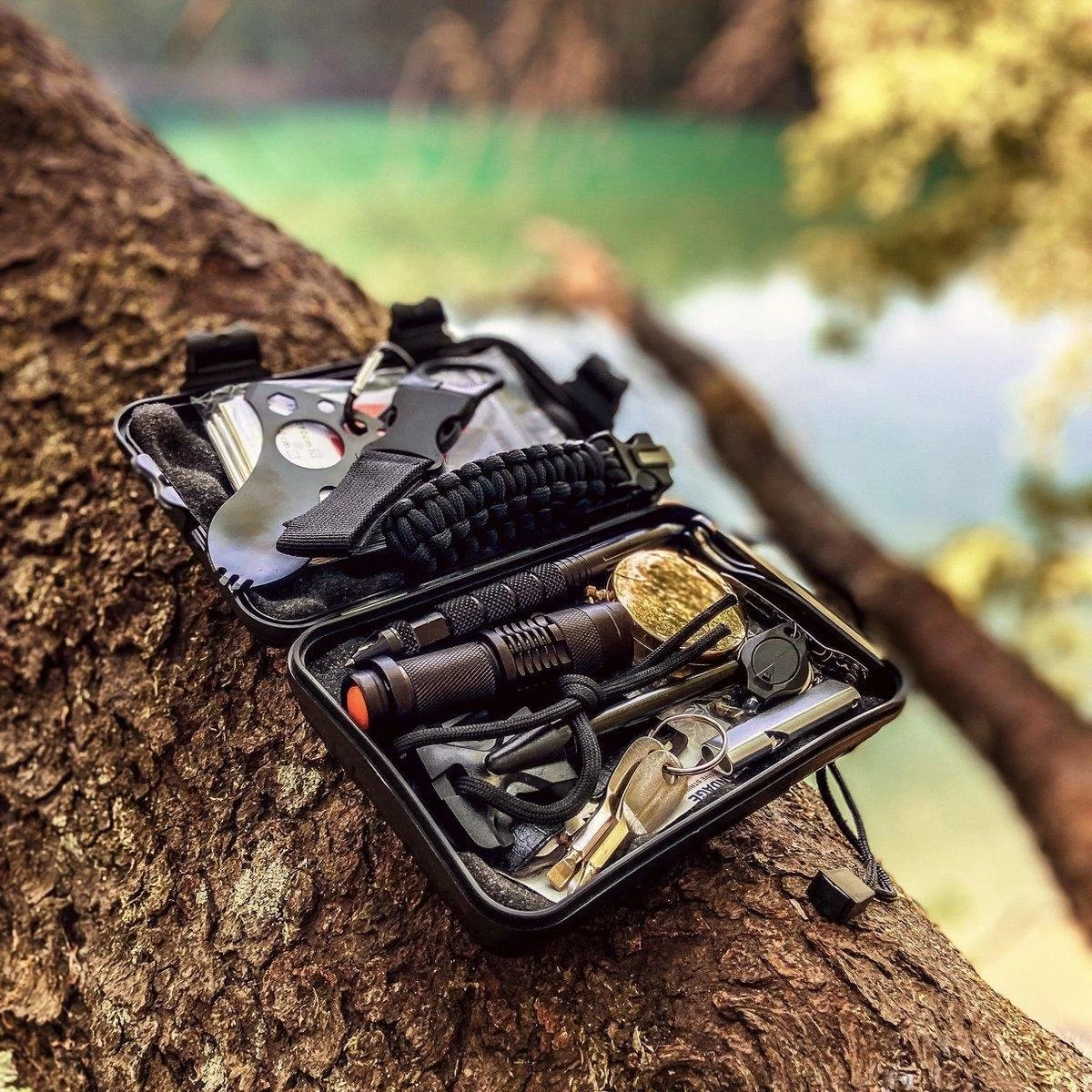 Kit De Survie Ultime Multitool 16 En 1 | Camping En Plein Air Backpacking Kit De Survie D'urgence XXL étanche| Boîte Multifonction SOS EDC - Bamled 12 Kit De Survie Ultime Multitool 16 En 1 | Camping En Plein Air Backpacking Kit De Survie D'urgence XXL étanche| Boîte Multifonction SOS EDC - Bamled – Image 10