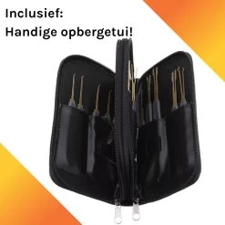 Lockpick Set Avec 2 Serrures - 32 Pièces - Pour Les Débutants Et Les Professionnels - Set De Survie - Comprend Un Manuel - Comprend Une Pochette De Rangement - Serrure Transparente -Magasin D'Équipement De Plein Air 1200x1200 742