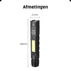 Lampe De Poche Thuys LED Rechargeable - Lampe De Poche Rechargeable - Étanche IP42 - Bandeau Inclus - Lampe De Poche Militaire -Magasin D'Équipement De Plein Air 1200x1200 812