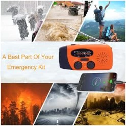 LAMPE DE POCHE, AM/ FM, Radio D'urgence Avec Manivelle, Banque Power Rechargeable 2000 MAh, Chargeur De Téléphone Portable USB, Alarme SOS 12 LAMPE DE POCHE, AM/ FM, Radio D'urgence Avec Manivelle, Banque Power Rechargeable 2000 MAh, Chargeur De Téléphone Portable USB, Alarme SOS -Magasin D'Équipement De Plein Air 1200x1200 820