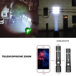 Lampe De Poche LED Rechargeable Par Bolture - Lampe De Poche Rechargeable Par USB - Lampe De Éclairage De Secours Militaire - Étanche - Batterie Incluse - 1600 Lumens -Magasin D'Équipement De Plein Air 1200x1200 839