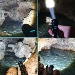 Lampe De Poche LED Militaire K-NATICS - Rechargeable Par USB - 3000 Lumen - Batterie 5000mAh - Fonction Zoom - Poussière Et étanche IP-65 - Kit De Voyage De Luxe Inclus -Magasin D'Équipement De Plein Air 1200x1200 850