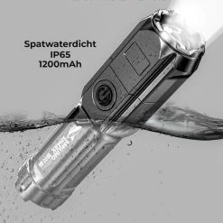 Lampe De Poche Militaire - Lampe De Poche LED - Zoomable - Rechargeable Par USB - Résistant Aux éclaboussures - Support De Vélo Inclus - 13x3cm -Magasin D'Équipement De Plein Air 1200x1200 862